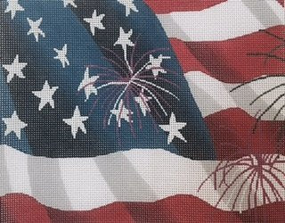 LEEBF72-AMERICAN FLAG by Lee's Needlearts