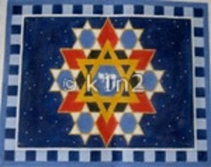 LEEJ153T-BLUE STARS TALLIS BAG by Lee's Needlearts