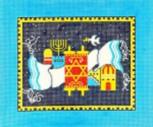 LEEJ199T-TORAH TALLIS BLUE TALLIS BAG by Lee's Needlearts