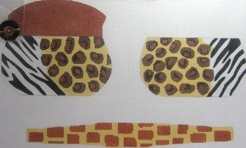 3D ANIMAL PRINT PURSE by Little Shoppe Canvas LSCCPB002