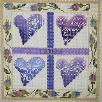 MIN2217-Hearts in Purples by Mindy
