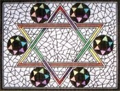 MN1056ta-JEWISH STAR TALLIS by MAGIC NEEDLE