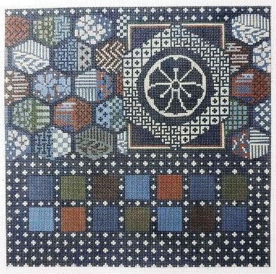 MIN2527-13 INDIGO by Mindy Needlepoint
