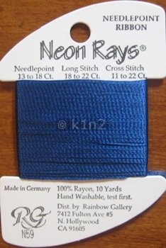 N59 Royal Blue Neon Rays by Rainbow Gallery-NR059