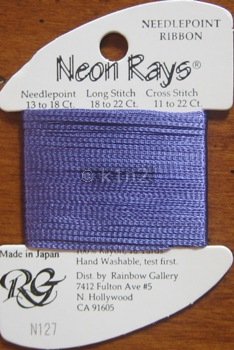 N127 Violet Neon Rays by Rainbow Gallery-NR127