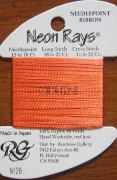 N128 Orange Neon Rays by Rainbow Gallery-NR128