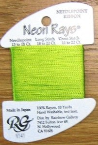 N141 Lime Sherbet Neon Rays by Rainbow Gallery-NR141