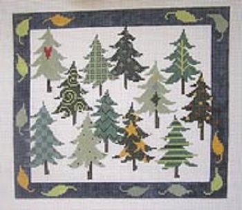 PIP P-D001 DOZEN EVERGREEN TREES by Pippin Studios