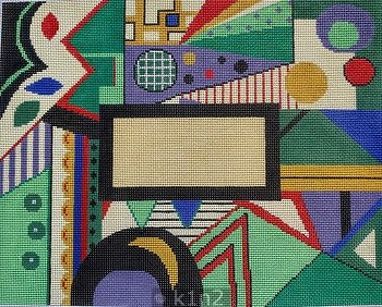 PM30034 ABSTRACT GEOMETRIC TALLIS by Patti Mann