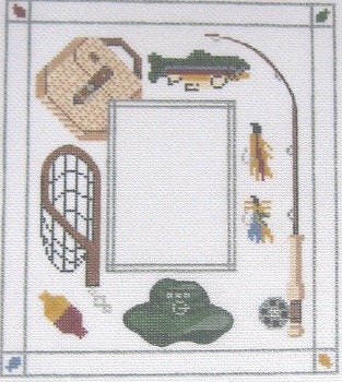 PP811AS FISHING FRAME by Painted Pony
