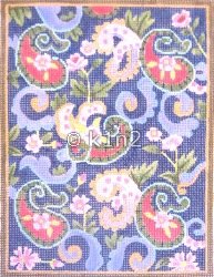 PRDR879-BLUE GREEN PAISLEY PURSE FLAP by Princely