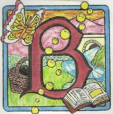 Letter B for Book and Butterfly by Rishfeld Designs RISHAM100B