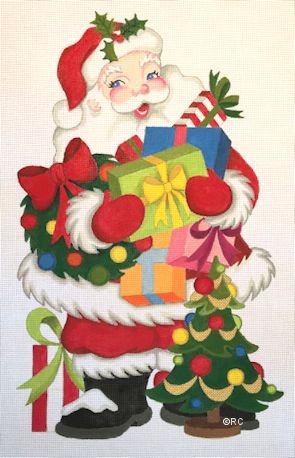 STANDING SANTA with PACKAGES by Raymond Crawford Designs STITCH GUIDE - RCHO1192sg