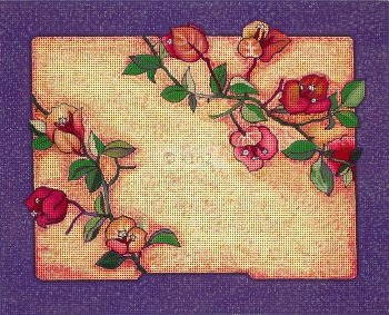 Bouganvilla Judaica Tallis Bag by Rishfeld-RISHAM129