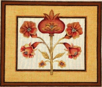 Pomegranate Border Tallis Bag Judaica by Rishfeld-RISHJJ102