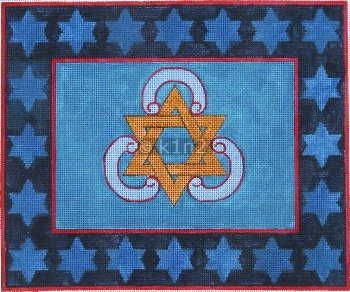 Blue w Star Tallit Bag Judaica by Rishfeld-RISHP110