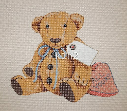 SG13602-ALL YOURS TEDDY BEAR by Sandra Gilmore discontinued last one
