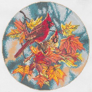 SG181083-CARDINALS ORNAMENT by Sandra Gilmore