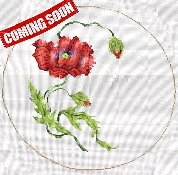 SG181168 POPPY ROUND by Sandra Gilmore