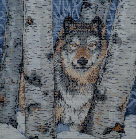 SENTINEL WOLF by Sandra Gilmore STITCH GUIDE ONLY SG18538sg