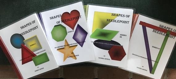 SHAPES OF NEEDLEPOINT COMPLETE SET SERIES I- IV by Sandra Arthur