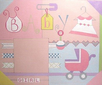 SMFGirl-Baby Girl Scrapbook with Stitch Guide by Sew Much Fun
