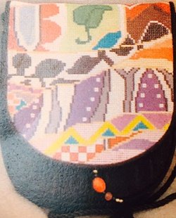 SOPA122-HAPPINESS BLACK PURSE FLAP by Sophia Designs