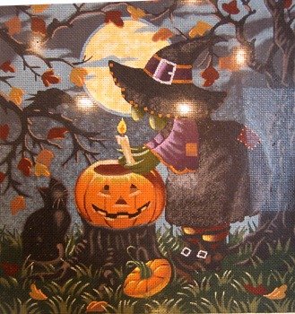 SRTTAL109-Lighting the Pumpkin by Liz of Tapestry Tent for Susan Roberts