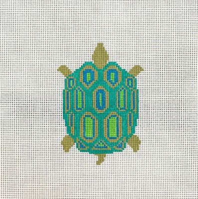 SWS 003 GREEN TURTLE by Stitching with Stacey