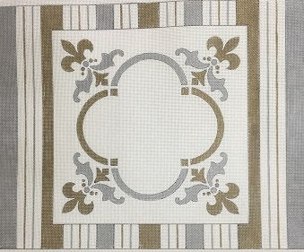 STJJ123-SILVER AND GOLD CHALLAH COVER by Studio 2 Ltd