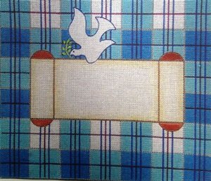 STJJ88B-BLUE PLAID LARGE TALLIS BAG by Studio 2 2 Ltd