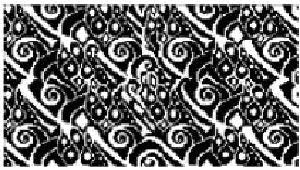 VLP707R BLACK WHITE PAISLEY LUMBAR PILLOW by Voila Needlepoint