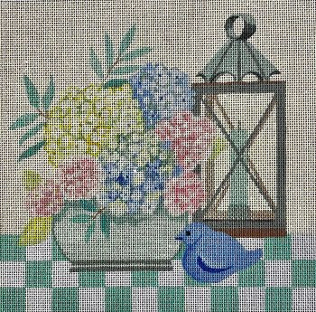 VNGAL036 BEACHSIDE TABLESCAPE by Amanda Lawford