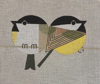 VNGSP001 TWO CHICKADEES by Scott Partridge for Vallerie Needlepoint Gallery