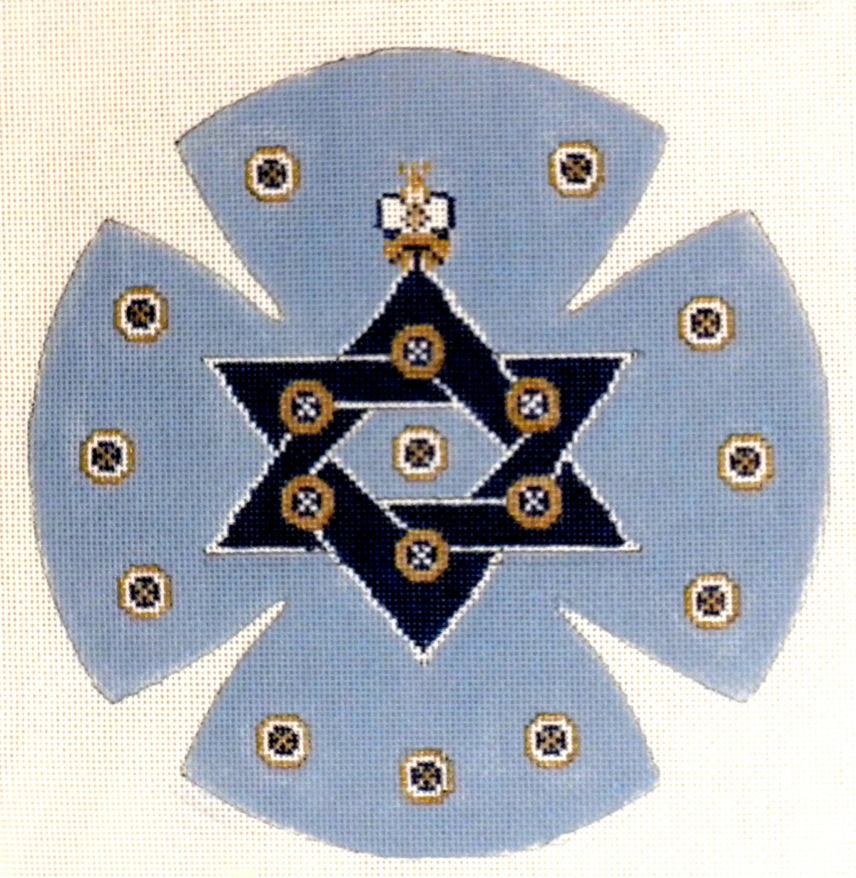 CROWN ON STARS KEPAH by Aviva STITCH GUIDE-AV2001bsg
