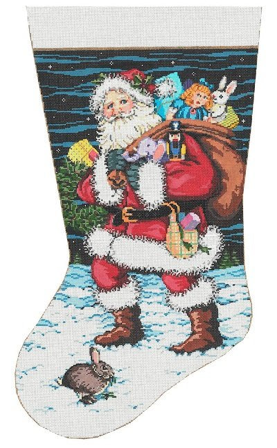 SG161221-ABUNDANCE STOCKING by Sandra Gilmore