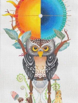 Dede17147 OWL'S HOURGLASS by Dede Needleworks