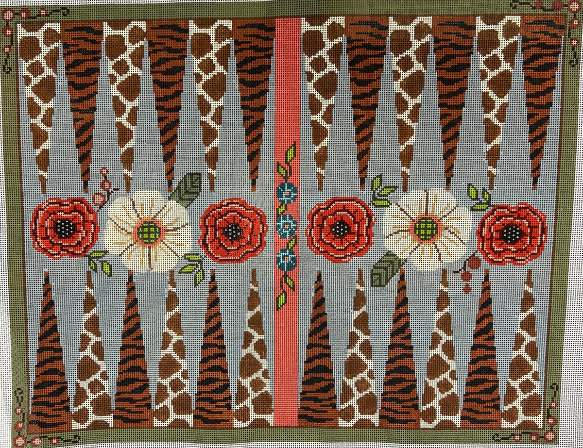 GEP344 Animal Skins Backgammon by Gayla Elliott