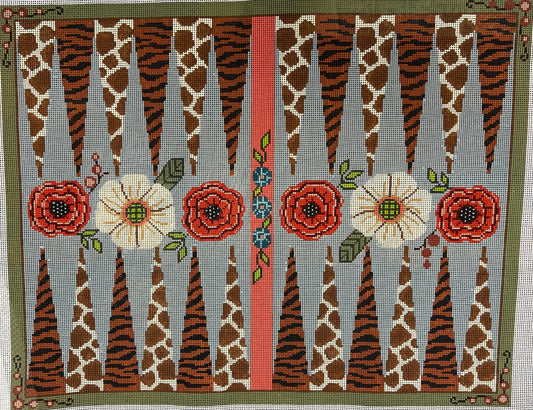GEP344 Animal Skins Backgammon by Gayla Elliott