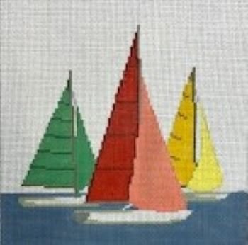 THREE SAILBOATS by Susan Roberts SR757