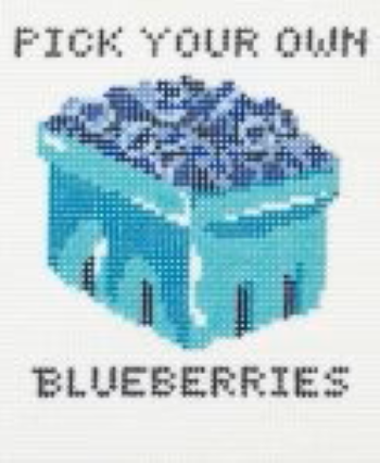 AB46-18 BLUEBERRIES by Alice and Blue