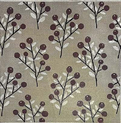 ACOD LC101B SAGE GREEN with PURPLE BERRIES by Lizzie Clark for the Collection