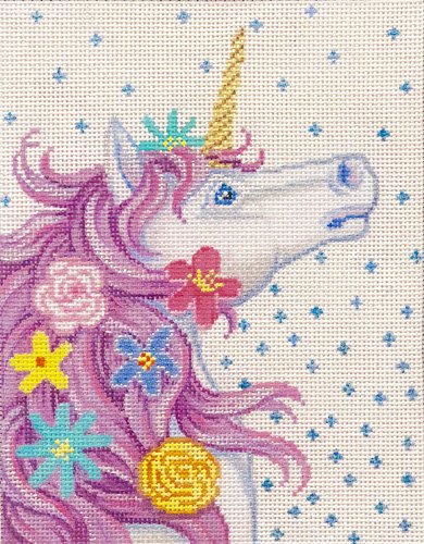 AP4045 UNICORN with FLOWERS by Alice Peterson