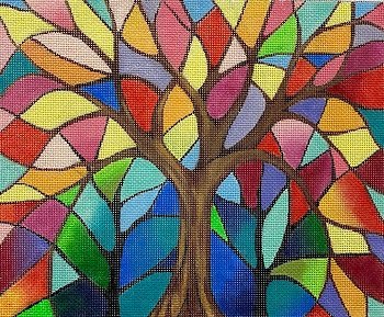 Tree of Life Stained Glass Tallis STITCH GUIDE ONLY Alice Peterson AP4330