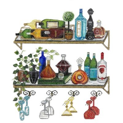 AP4520 BOOZE SHELF by Alice Peterson
