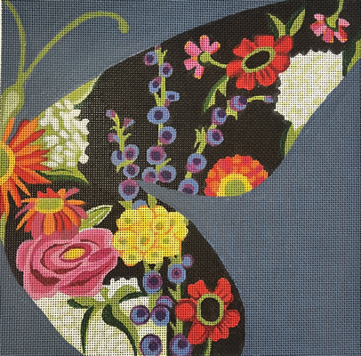 AP4564 HALF FLORAL BUTTERFLY by Alice Peterson