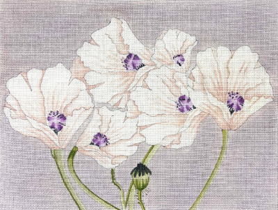 AP4662 PURPLE POPPIES by Alice Peterson