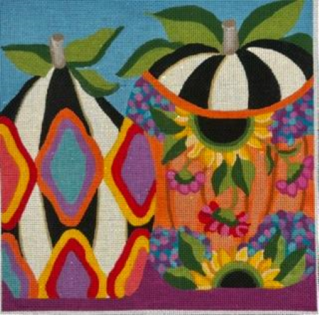 AP4681 ABSTRACT GOURD AND PUMPKIN  by Alice Peterson