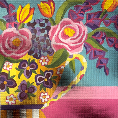 AP4763 SPRING TEACUP by Alice Peterson