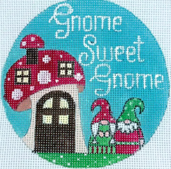 APX406 GNOME SWEET GNOME 4" Round by Alice Peterson